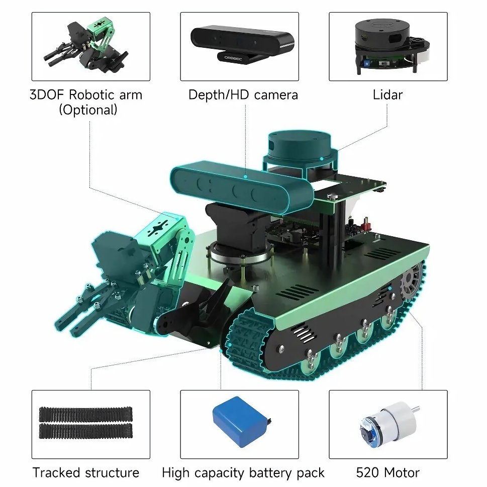 AI Vision Robot Tank Kit